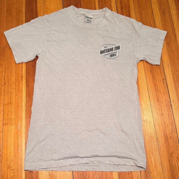 Comfort-colors Men's Grey and Tan T-shirt - Picture 2 of 3